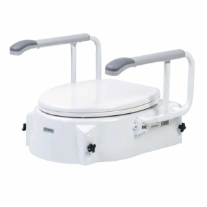 Peak  Raised Toilet Seat with Armrests